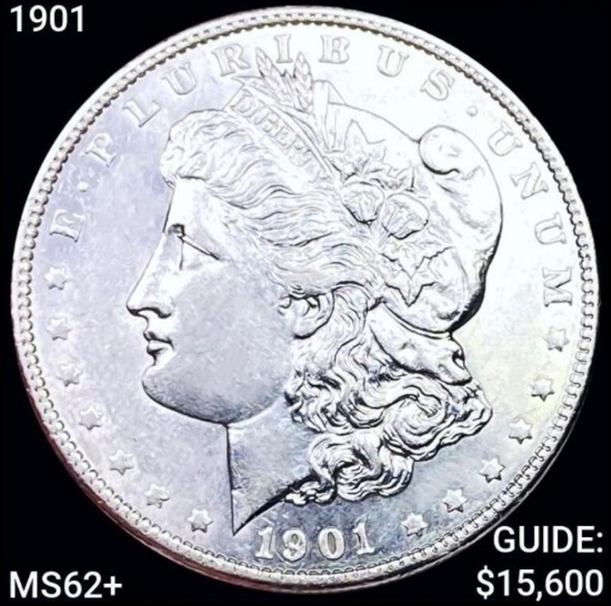 1901 Morgan Silver Dollar UNCIRCULATED+