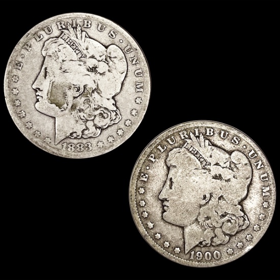 (2) Morgan Silver Dollars NICELY CIRCULATED