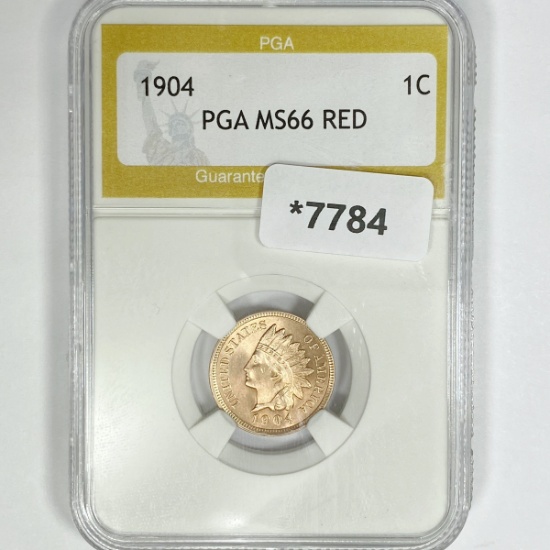 1904 Indian Head Cent PGA-MS66 RED