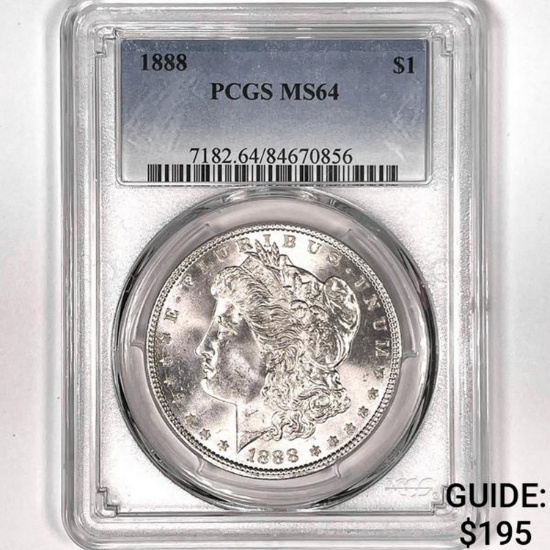 1888 Morgan Silver Dollar PCGS MS64