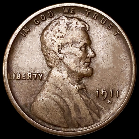 1911-S Wheat Cent CLOSELY UNCIRCULATED