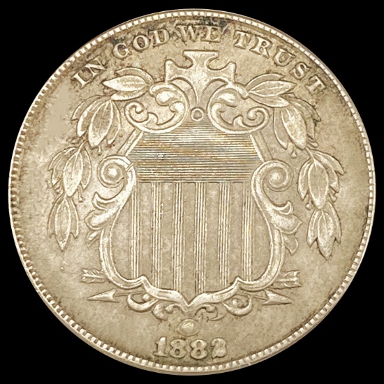 1882 Shield Nickel CLOSELY UNCIRCULATED