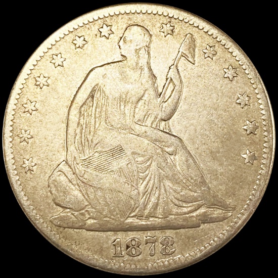 1878 Seated Liberty Half Dollar LIGHT CIRC