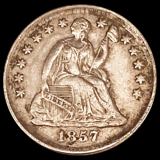1857 Seated Liberty Half Dime CLOSE UNC
