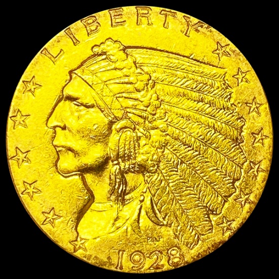 1928 $2.50 Gold Quarter Eagle CLOSE UNC