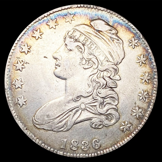 1836 Capped Bust Half Dollar NEARLY UNCIRCULATED