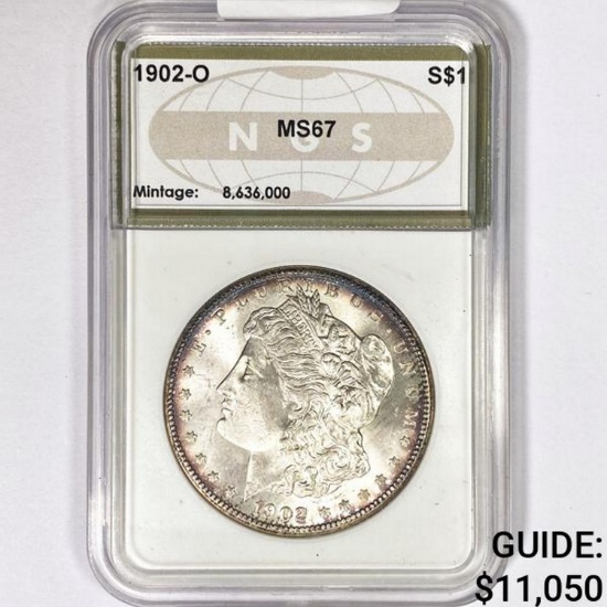 1902-O Morgan Silver Dollar NGS MS67
