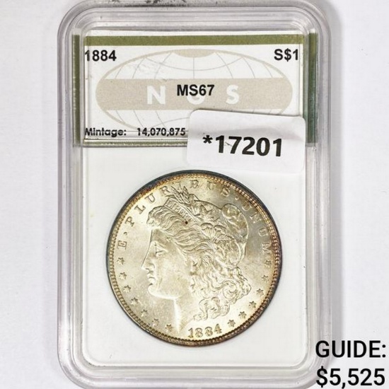 1884 Morgan Silver Dollar NGS MS67