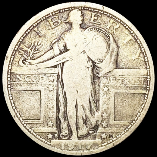 1917-S Standing Liberty Quarter NICELY CIRCULATED