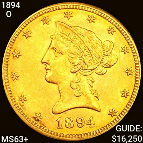 1894-O $10 Gold Eagle CHOICE BU+