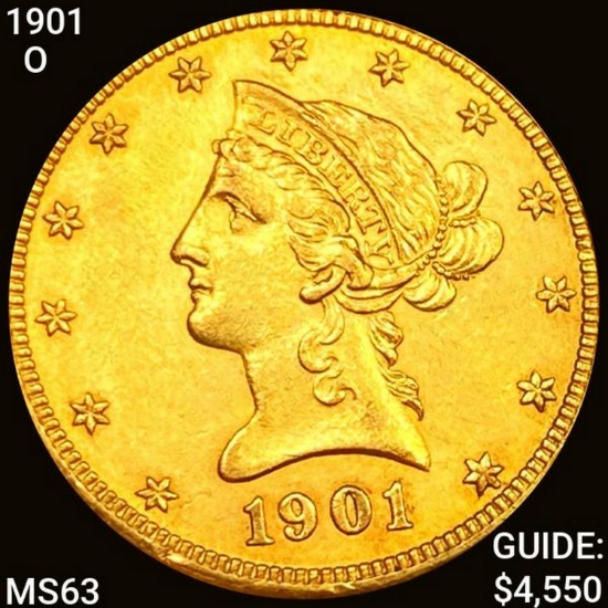 1901-O $10 Gold Eagle CHOICE BU