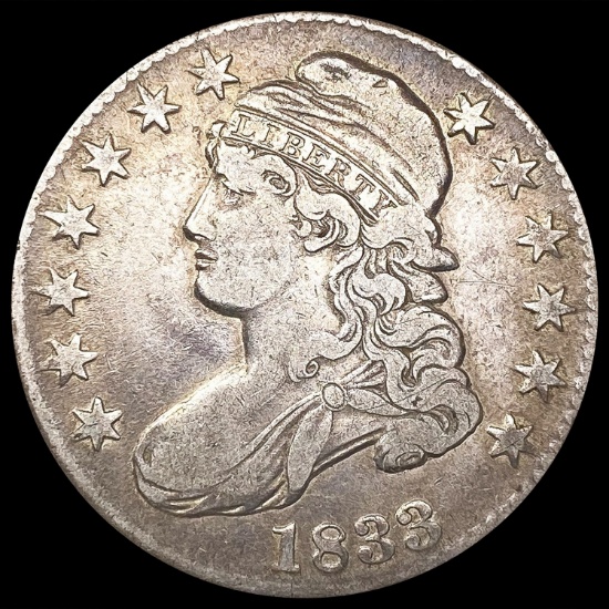 1833 Capped Bust Half Dollar NICELY CIRCULATED