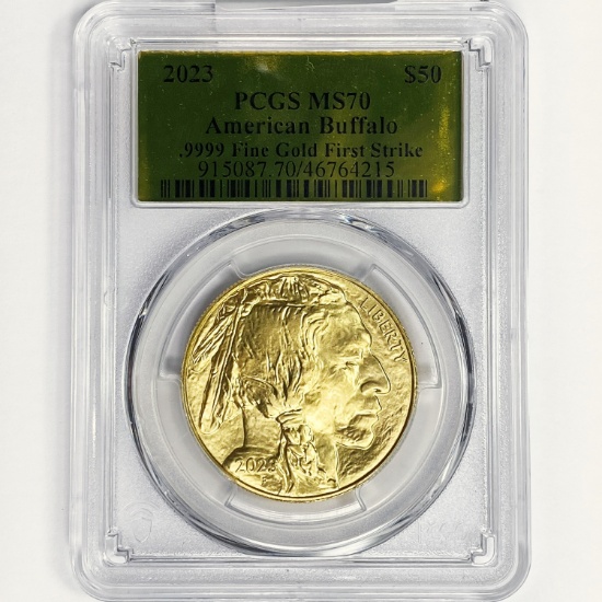 2023 $50 1oz AGB PCGS MS70 1st Strike