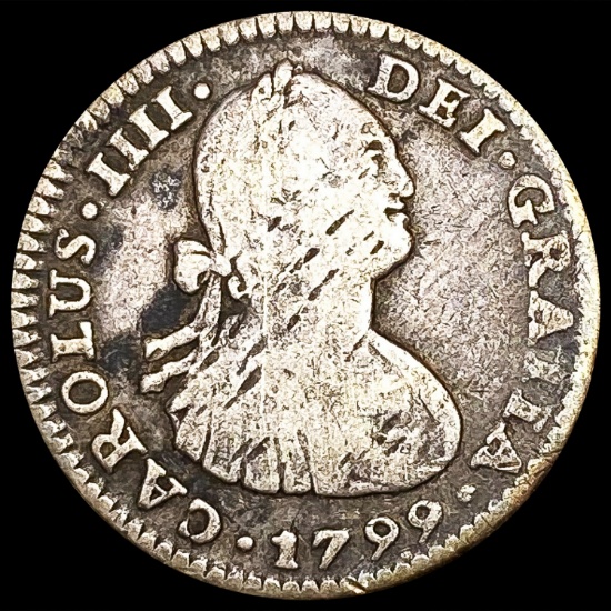 1799 Spain Silver 1 Reales NICELY CIRCULATED