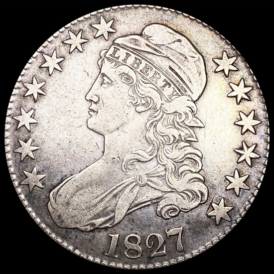 1827 Capped Bust Half Dollar LIGHTLY CIRCULATED