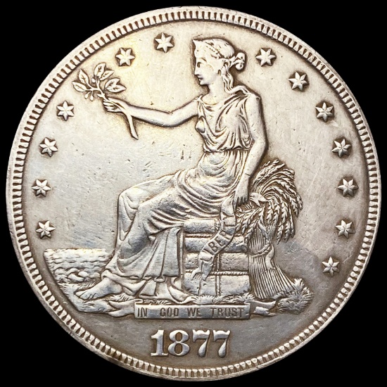 1877-S Silver Trade Dollar ABOUT UNCIRCULATED