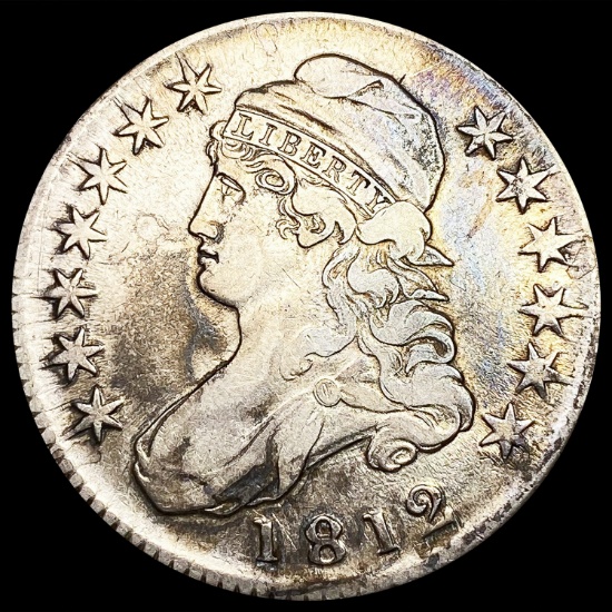 1812 Capped Bust Half Dollar LIGHTLY CIRCULATED