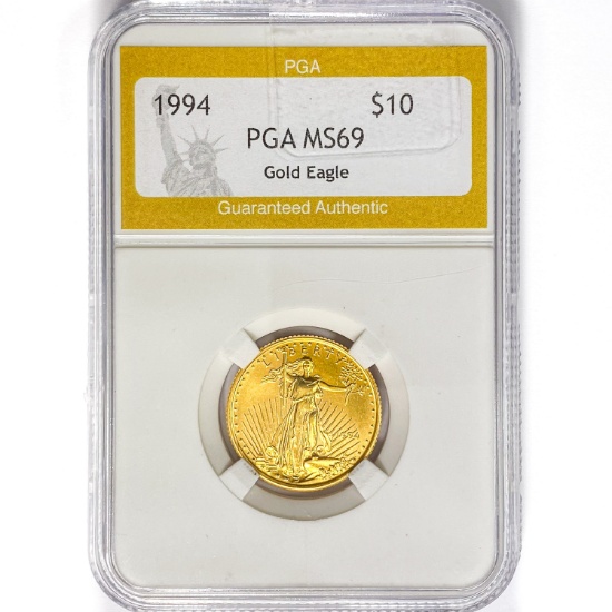 1994 $10 1/4oz. American Gold Eagle PGA MS69