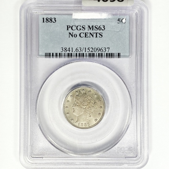 1883 Liberty Victory Nickel PCGS MS63 No CENTS