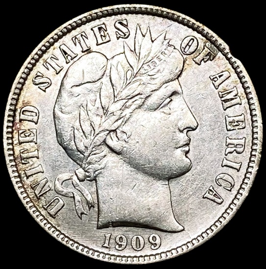 1909 Barber Dime UNCIRCULATED