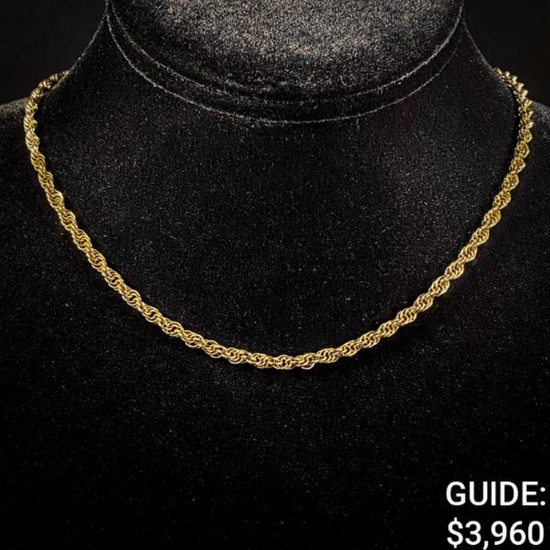 7.3 DWT 14 KT Gold Chain Necklace