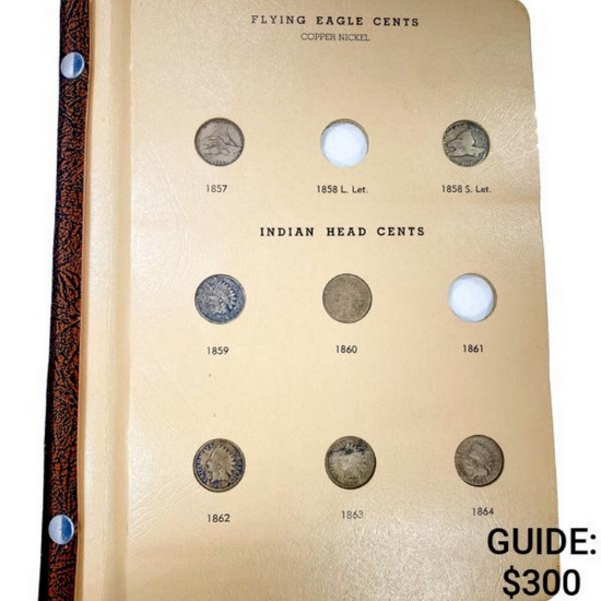 1857-1909 Indian Head Cent Book [45 Coins]