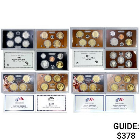 2009-2013 US Proof Coin Sets [40 Coins]