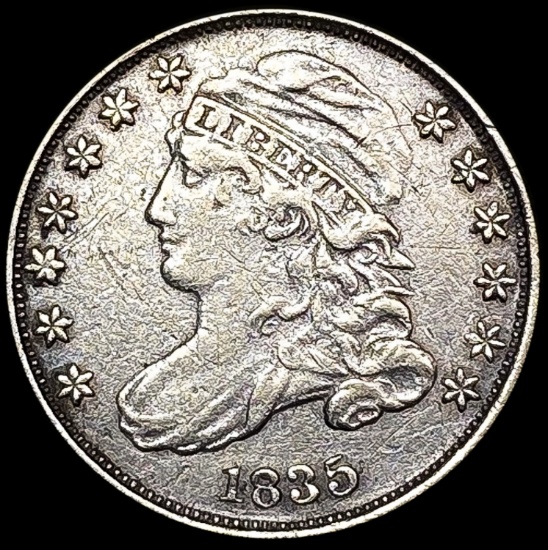 1835 Capped Bust Dime NEARLY UNCIRCULATED