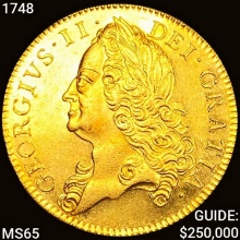 1748 1748 5G George II Great Britain GEM BU