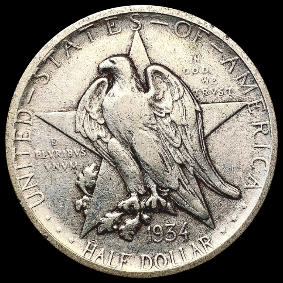1934 Texas Half Dollar LIGHTLY CIRCULATED