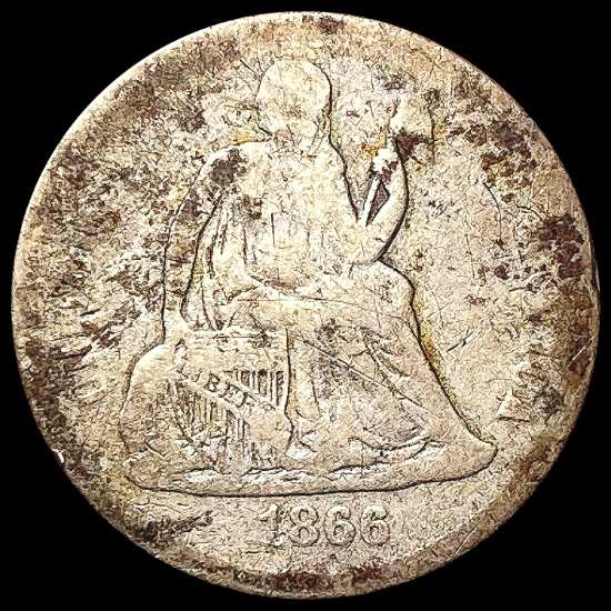 1866 Seated Liberty Dime NICELY CIRCULATED
