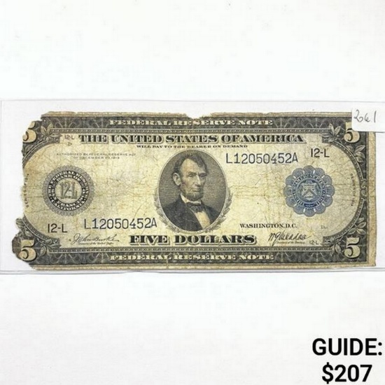 1914 LG $5 Fed. Reserve Note