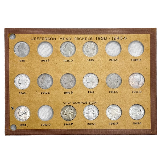 1938-1957 Jefferson Nickel Collection [48 Coins]