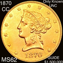 1870-CC $10 Gold Eagle