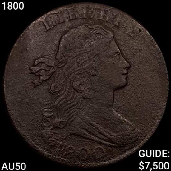 1800 Draped Bust Cent CLOSELY UNCIRCULATED