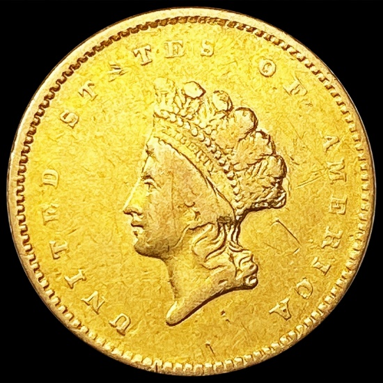 1854 Rare Gold Dollar NICELY CIRCULATED