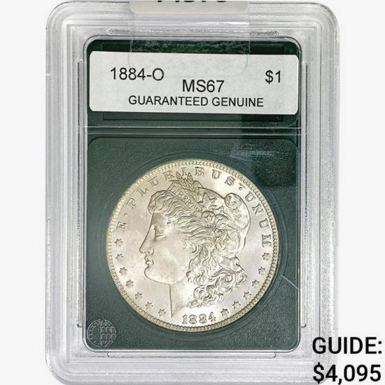 1884-O Morgan Silver Dollar GG MS67