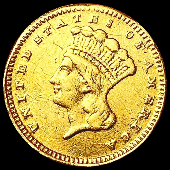 1878 Rare Gold Dollar CLOSELY UNCIRCULATED