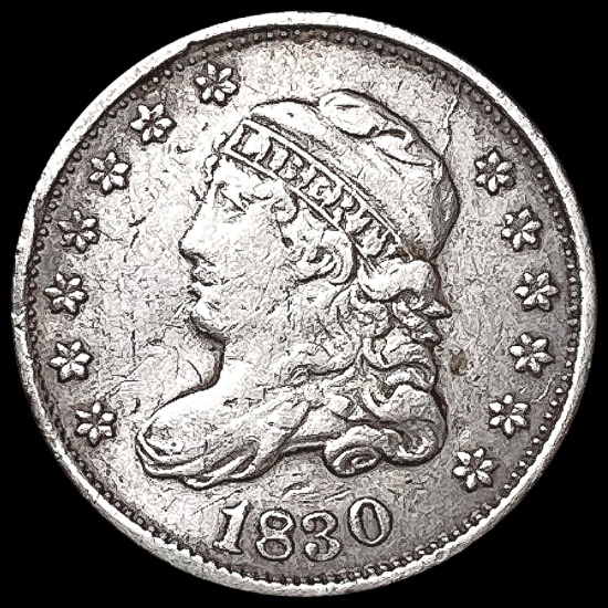 1830 Capped Bust Half Dime LIGHTLY CIRCULATED