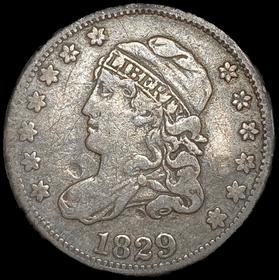 1829 Capped Bust Half Dime NICELY CIRCULATED