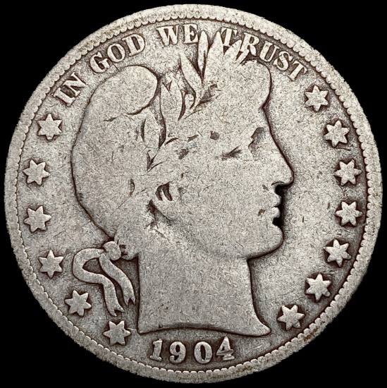 1904-S Barber Half Dollar NICELY CIRCULATED