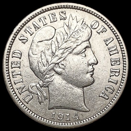 1914 Barber Dime UNCIRCULATED