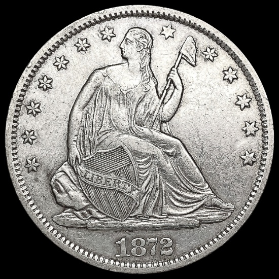 1872-S Seated Liberty Half Dollar NEARLY UNCIRCULA