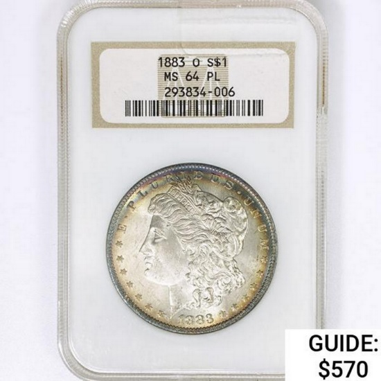 1883-O Morgan Silver Dollar NGC MS64 PL