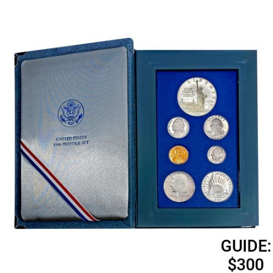 1986 US Prestige Proof Set [7 Coins]