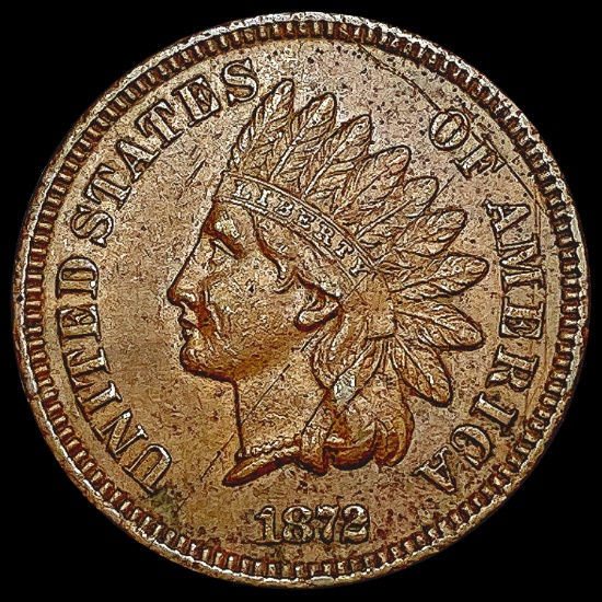 1872 Indian Head Cent CLOSELY UNCIRCULATED