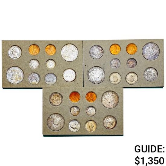 1953 Unc PDS US Double Mint Set [30 Coins]