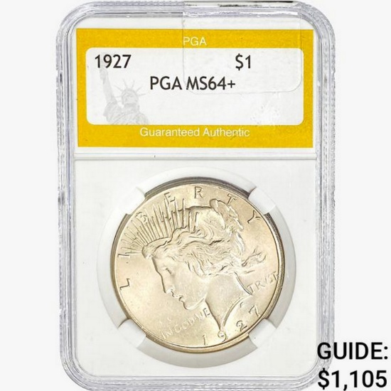 1927 Silver Peace Dollar PGA MS64+