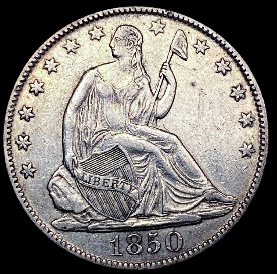 1850-O Seated Liberty Half Dollar CLOSELY UNCIRCUL