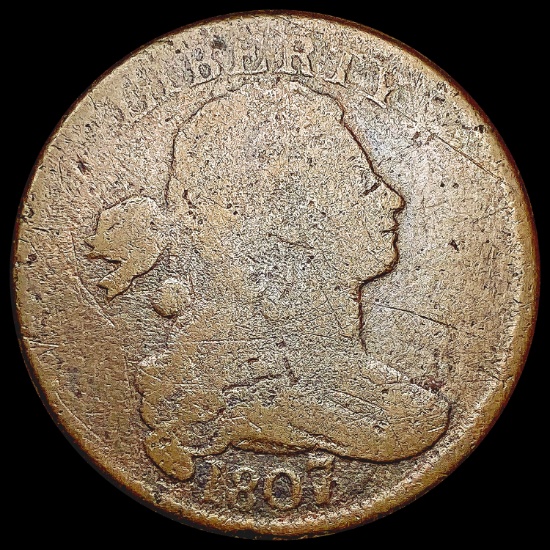 1807 Lg 7 Draped Bust Large Cent NICELY CIRCULATED